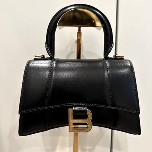 Balenciaga XS Hourglass Bag - Black